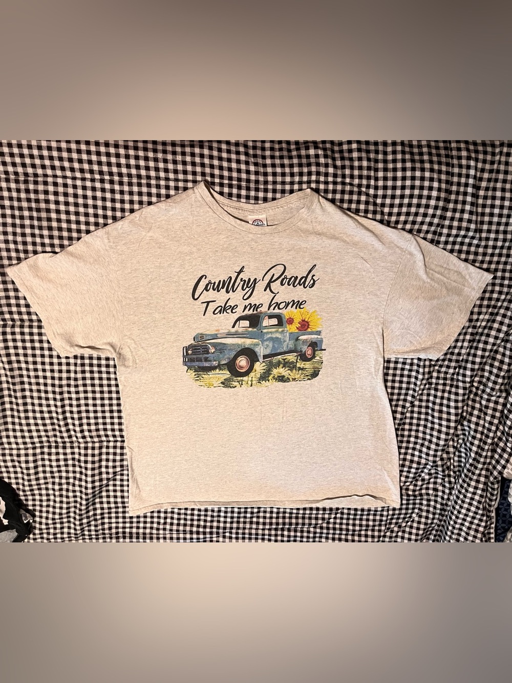 Country Roads 'Take Me Home' Graphic Tee — Light Heather Gray xl